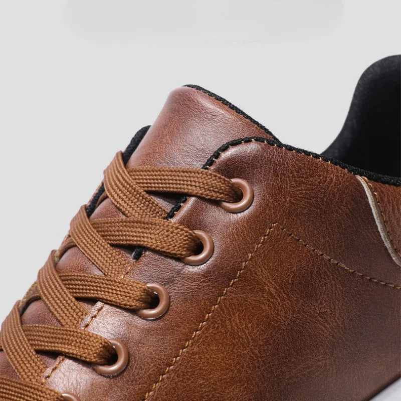 Sleek men's fashion sneakers with a classic design, versatile for any casual outfit. Everyday footwear.