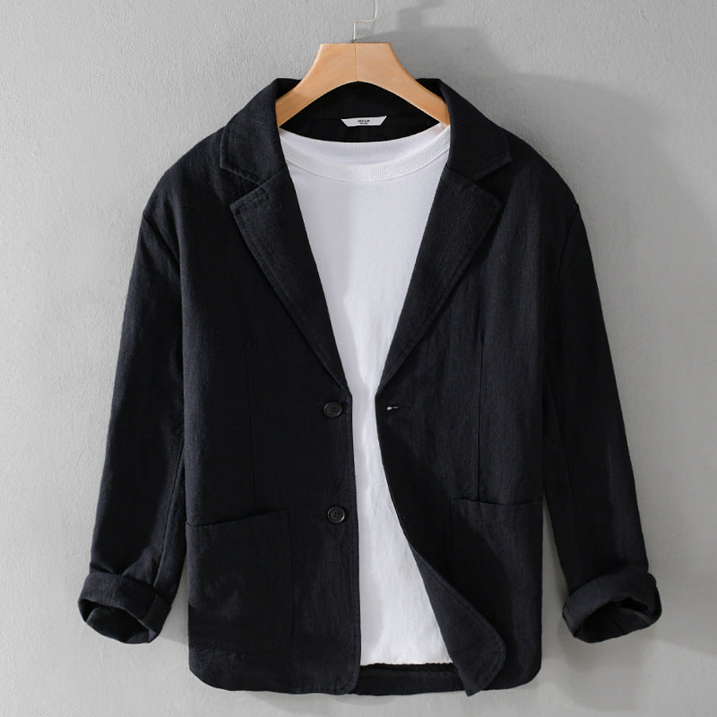 Unique color men's relaxed fit jacket, versatile lightweight outerwear for effortless spring, summer, and fall style.