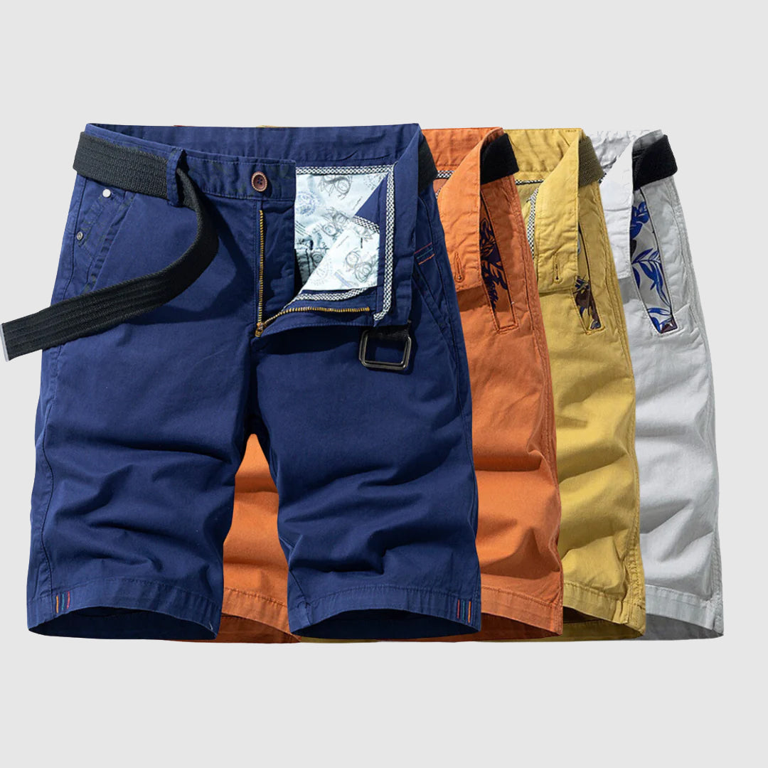 Stylish men's versatile shorts for active lifestyles; great as athletic wear, beachwear, or loungewear.