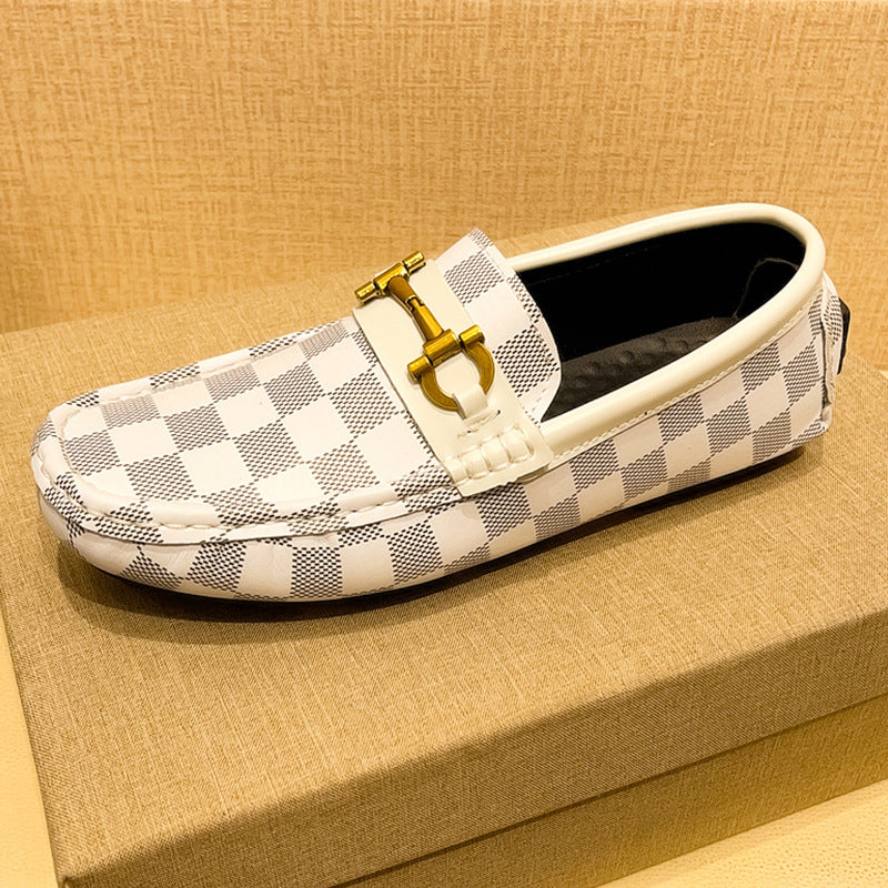 Classic men's slip-on loafers in black for effortless style & comfort, ideal casual footwear.