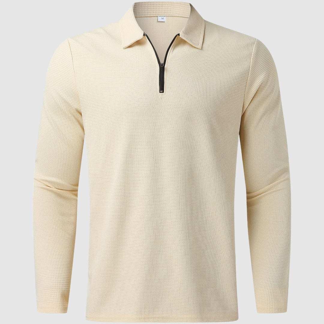 Close-up of men's textured loungewear set fabric. Soft, cozy, and breathable for ultimate relaxation.