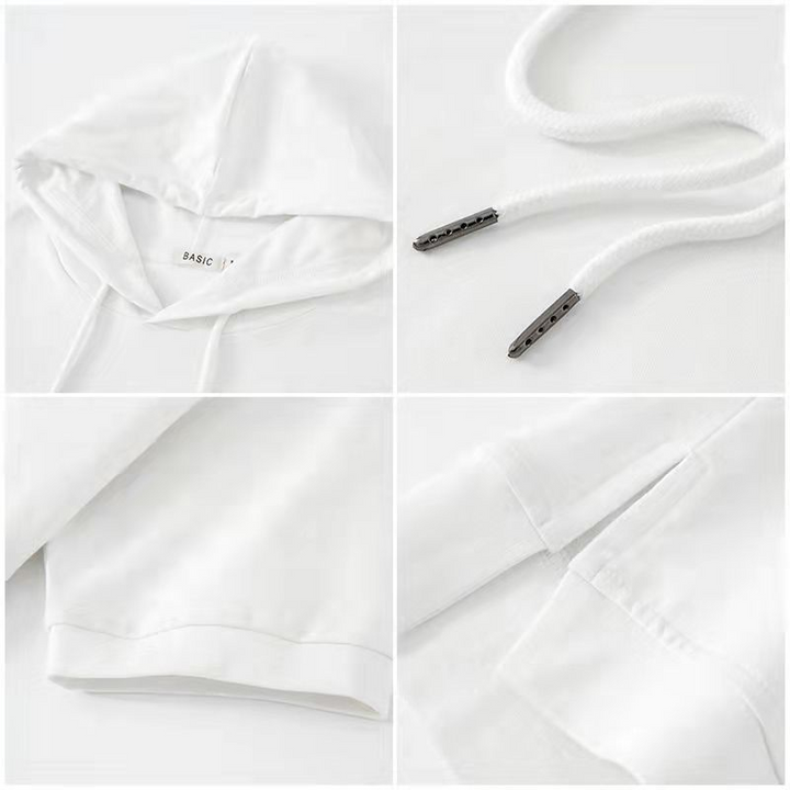 Comfortable women's short sleeve hoodie, a must-have casual top for spring and summer everyday style.