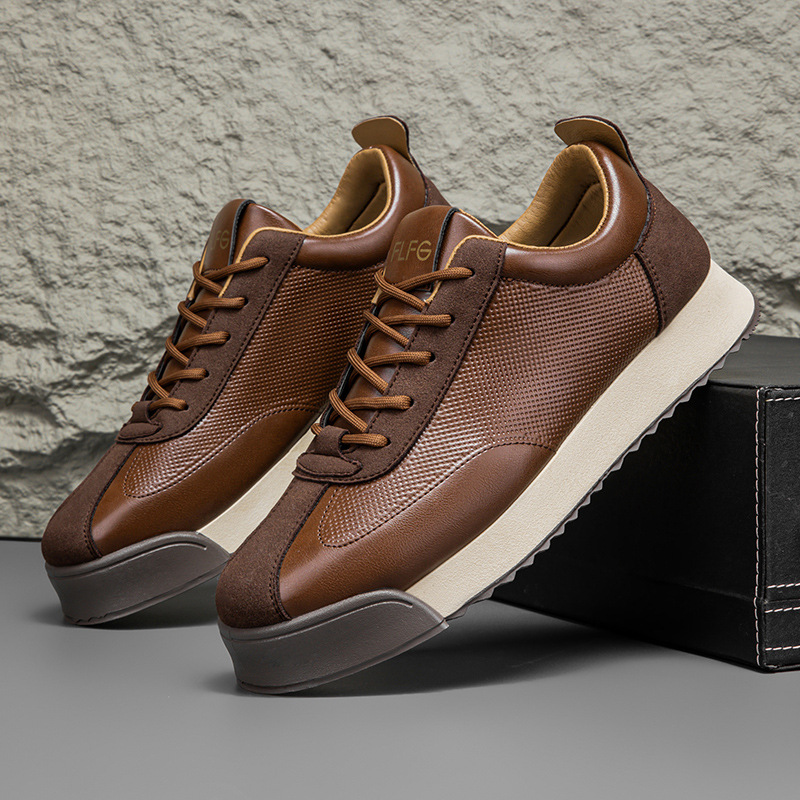 Black men's stylish comfort sneakers, perfect urban footwear for a modern look.