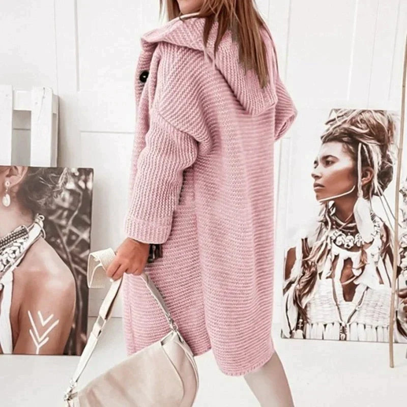 Modischer Stylische Lange Strickjacke