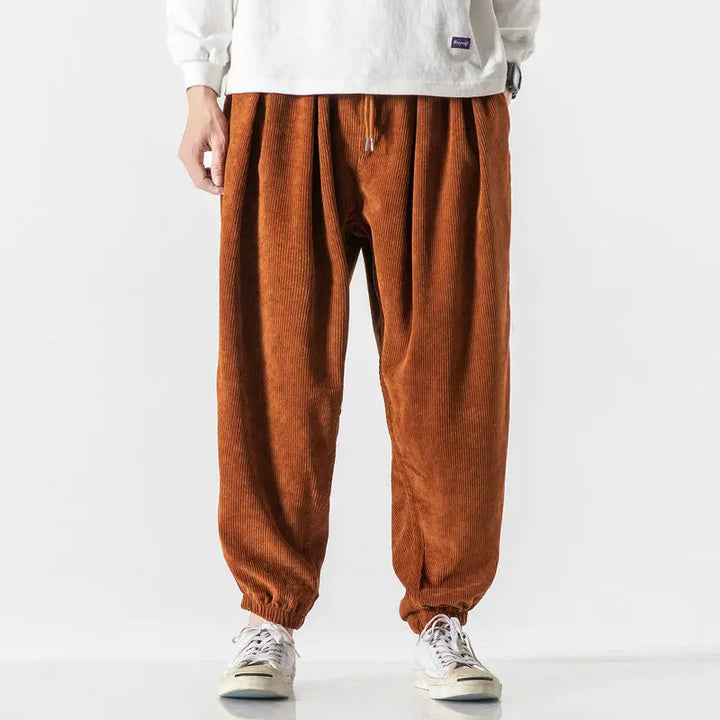 Men's Ridge comfort fit trousers, wide leg design, offering ultimate comfort for casual daily wear.