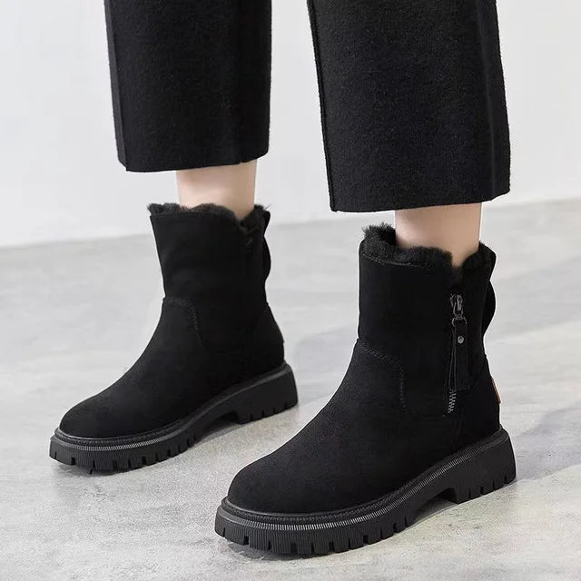 Stylische Concise Mid-Calf Snow Boots