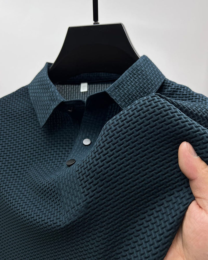Men's short sleeve casual polo top, comfortable & stylish for everyday wear.