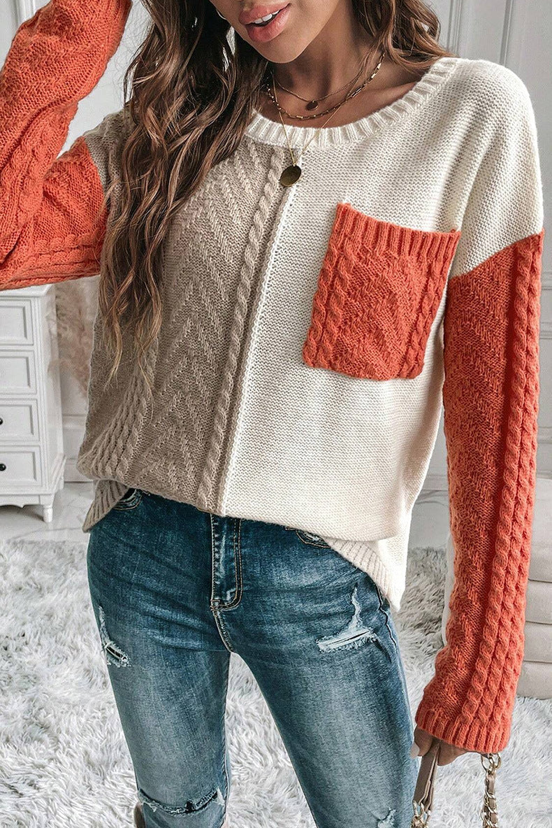 Modisches Cable Knit Top