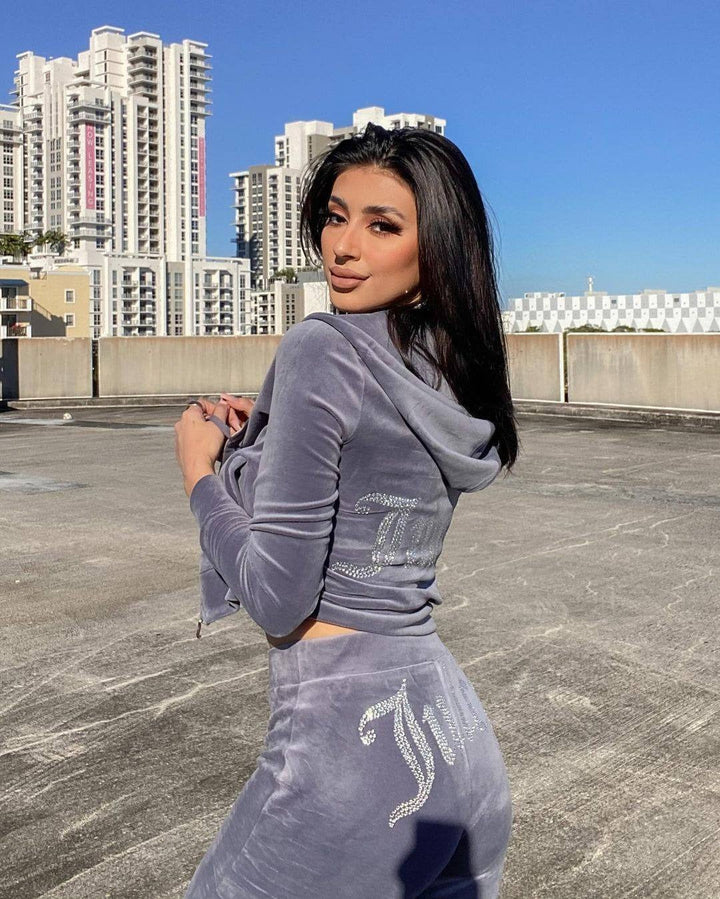 Juicy Couture Velours Anzug - Diamanten Details