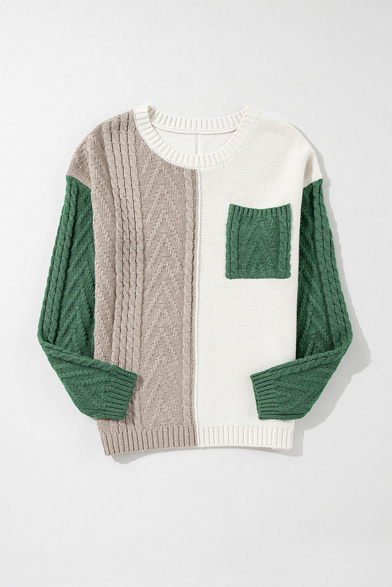 Modisches Cable Knit Top