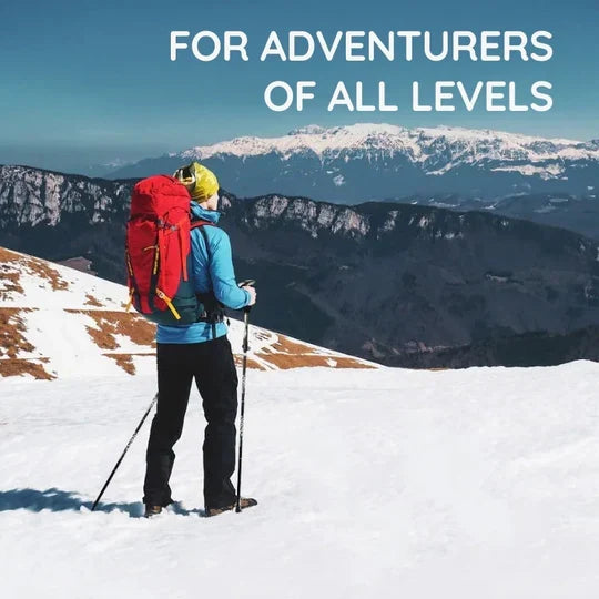 Unisex retractable hiking pole, automatic & lightweight. Essential outdoor gear for all trekking trails.
