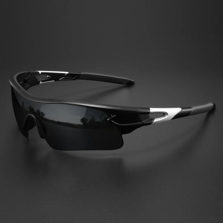 High-performance men's sport sunglasses, providing robust UV protection & anti-glare for athletes.
