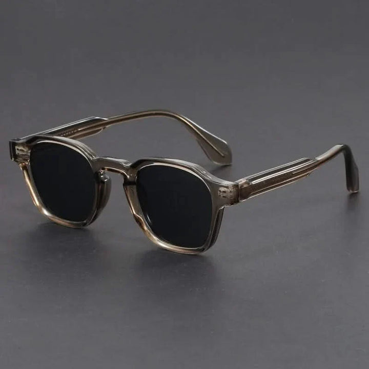 Essential UV protection with these classic unisex retro square frame sunglasses.