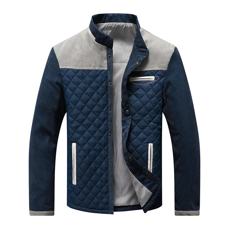 Comfortable Bryndon unisex tailored jacket in gray, ideal casual outerwear for everyday style & warmth.