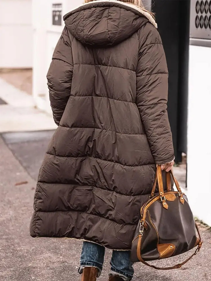 Warmer und Bequemer Damen-Wintermantel mit Teddyfutter