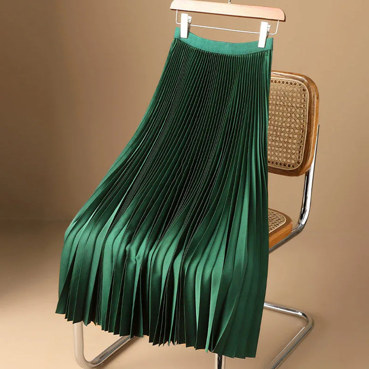 Fashionable women's elegant maxi skirt. Flowy design for a chic, long silhouette.