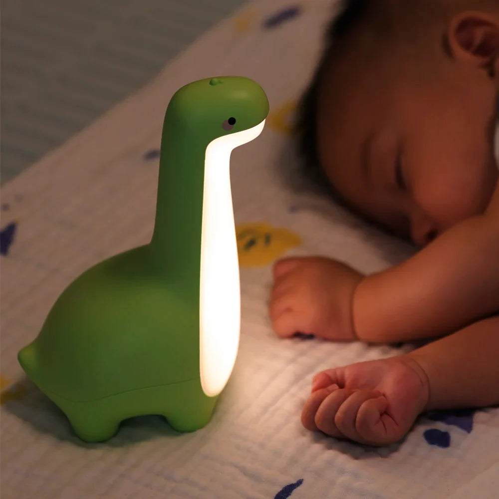 Cute dinosaur night light, an ideal gift for children, adding a fun, soft glow to any kids' room.