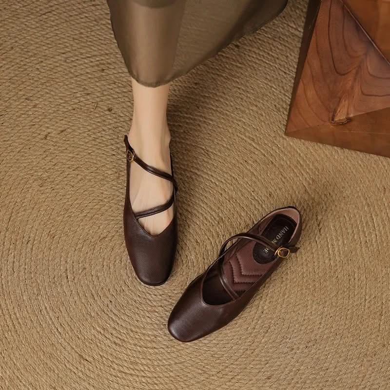 Versatile Aria comfort flats for women, available in classic brown, black, & mocha.