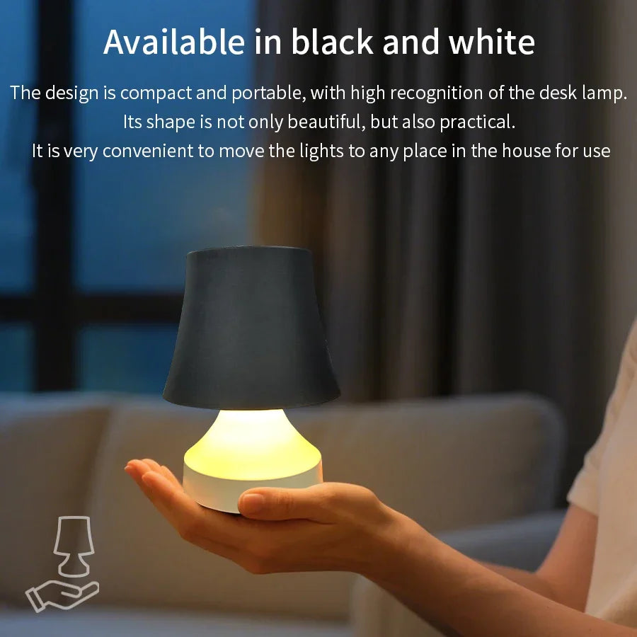 Versatile USB rechargeable LED desk lamp with adjustable colors. A great portable gift idea.