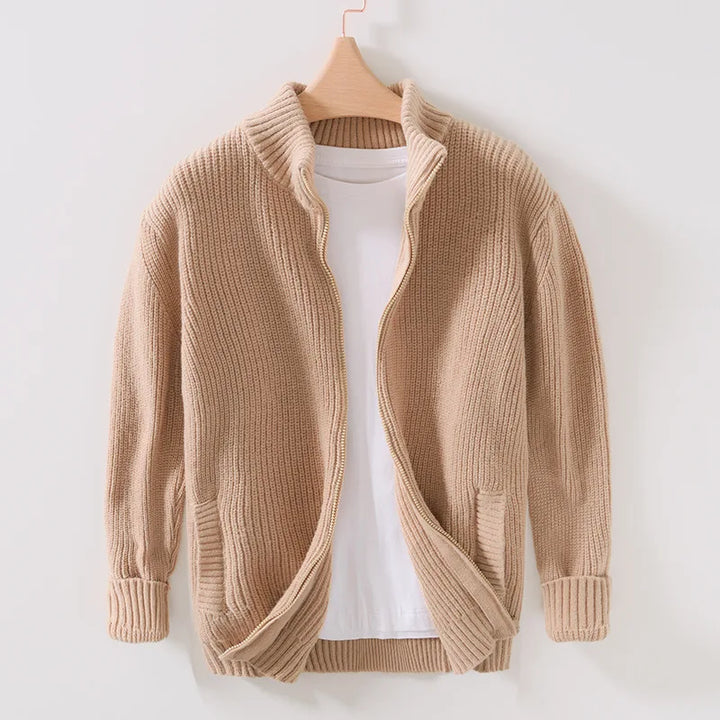 Men's Marbella Cozy Comfort Sweater in a classic long-sleeve design, perfect for elegant fall and winter style.