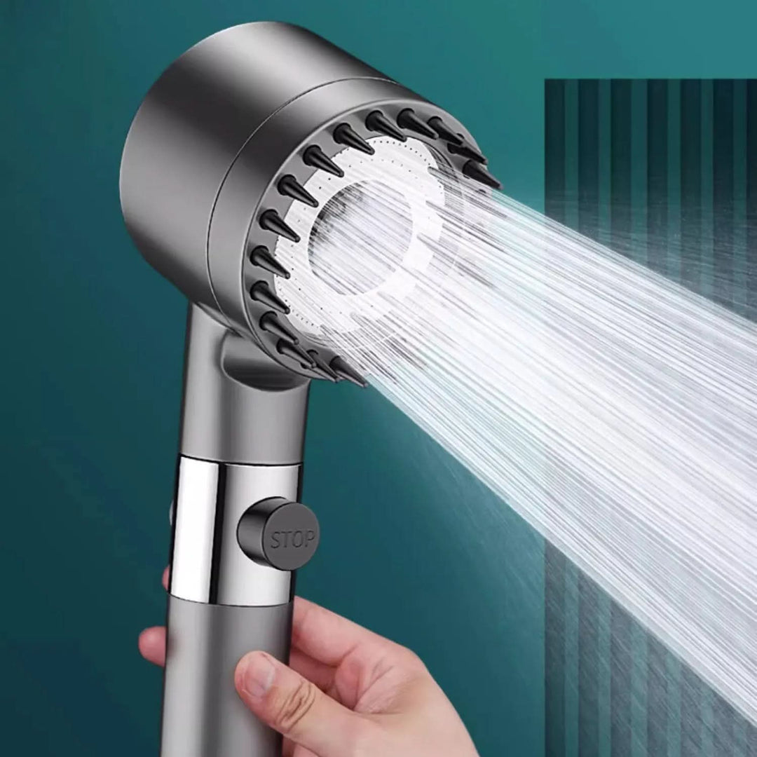 Universal high-performance filter shower head for cleaner water, improved skin & hair health. Upgrade your bathroom.