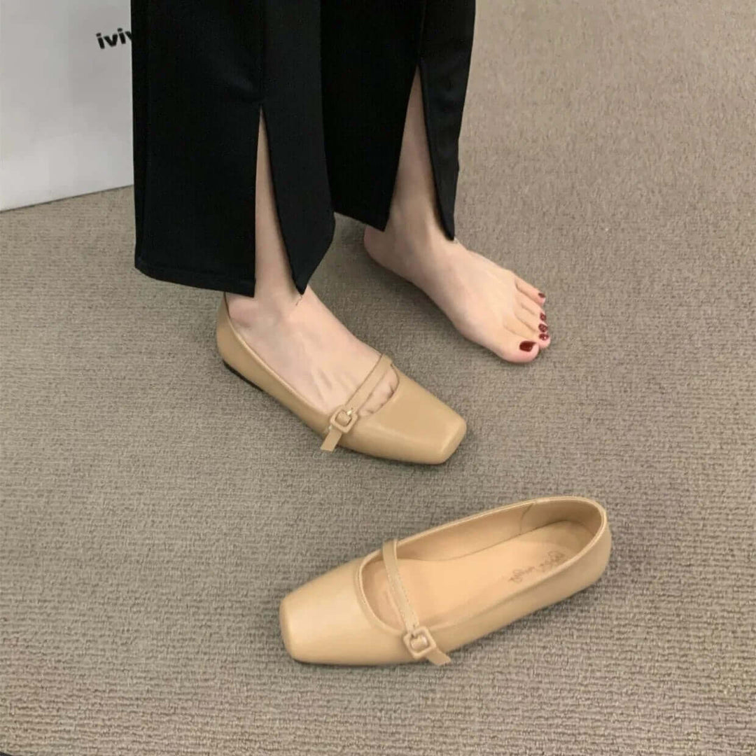 Elegante Ballettschuhe mit Quadratischer Spitze
