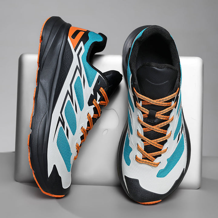 Men's Trailmark running shoes in action, offering performance, comfort & durability for any activity.