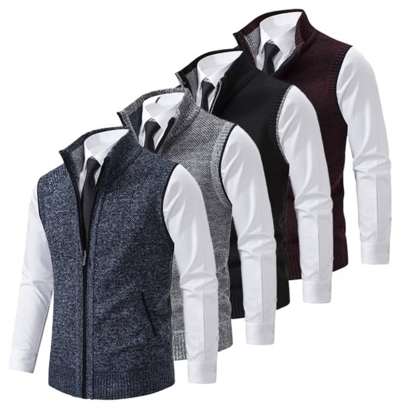 Premium men's wool blend vest, lightweight and exceptionally comfortable. A stylish addition to any outfit.