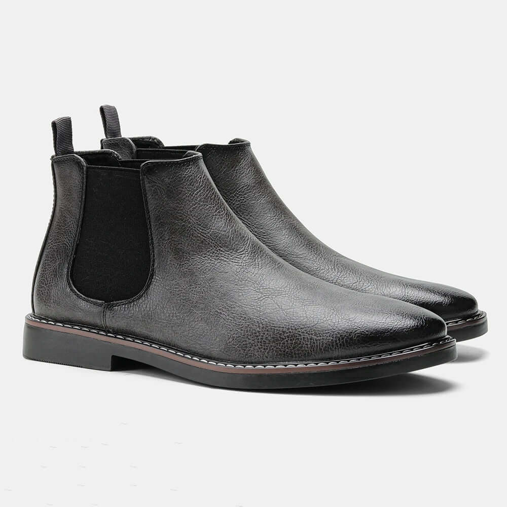 Eleganter Herren Chelsea-Stiefel aus Leder