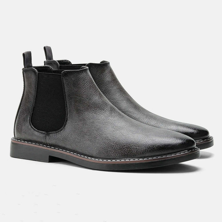 Eleganter Herren Chelsea-Stiefel aus Leder