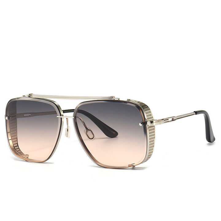Stylish unisex fashion eyewear: UV400 sunglasses with durable metal frame for eye safety & trend.