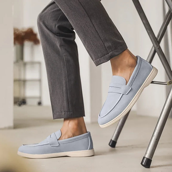 Comfortable men's slip-on loafers, ideal for casual or formal wear.