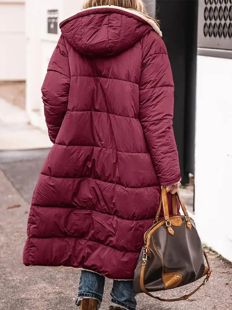 Warmer und Bequemer Damen-Wintermantel mit Teddyfutter