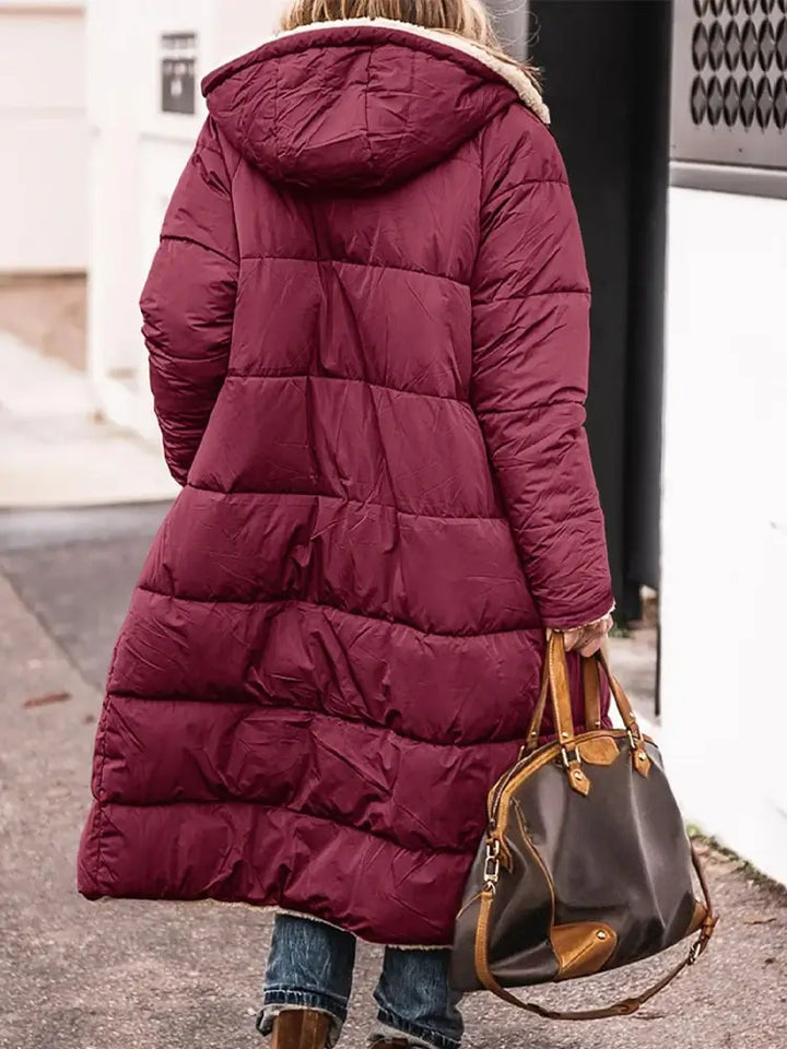 Warmer und Bequemer Damen-Wintermantel mit Teddyfutter