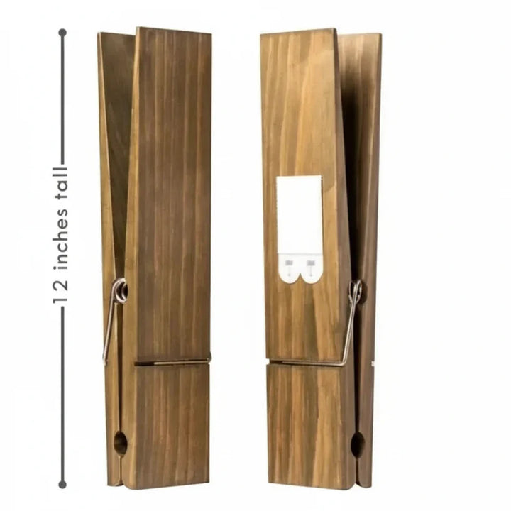 Stylish wooden towel clip, ideal for organizing hand towels in bathrooms. Adds a minimalist touch to your home decor.