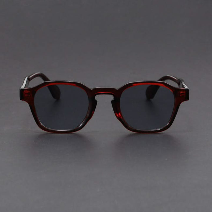 Timeless classic retro square unisex sunglasses with superior UV protection and durability.