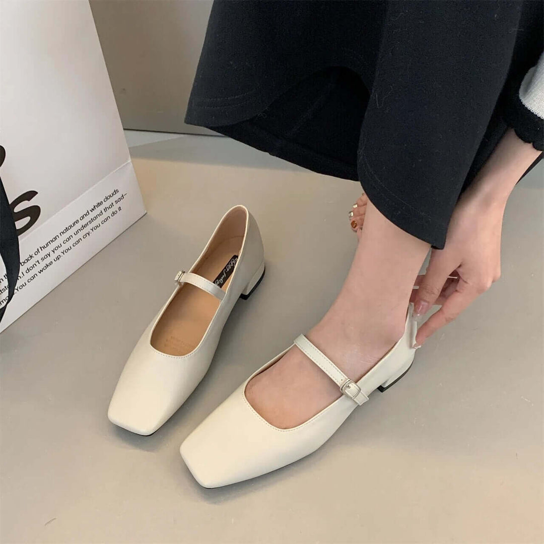 Elegante Ballettschuhe mit Quadratischer Spitze