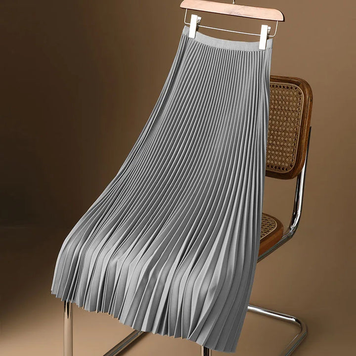 Graceful women's pleated maxi skirt. Effortlessly chic and fashionable.
