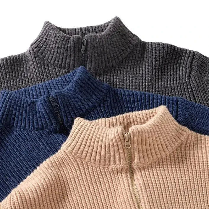 Warm and cozy men's Marbella long-sleeve sweater, a classic and comfortable choice for winter and fall casual wear.