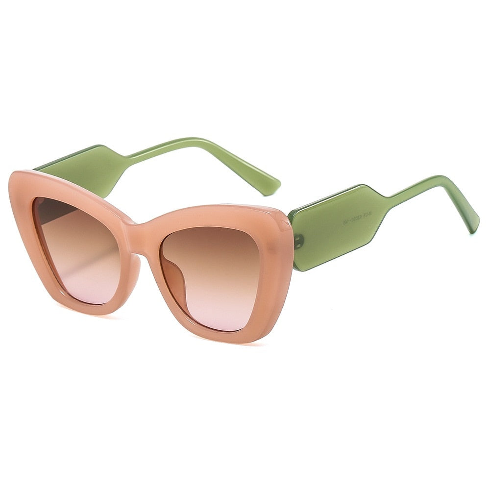 Elegant women's cat eye sunglasses, polarized for clear vision & UV400 sun protection.