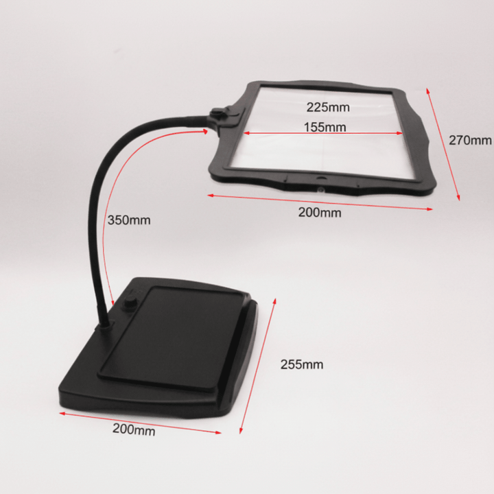 Craft light LED magnifier table lamp for needlework, jewelry making & close-up detail work.