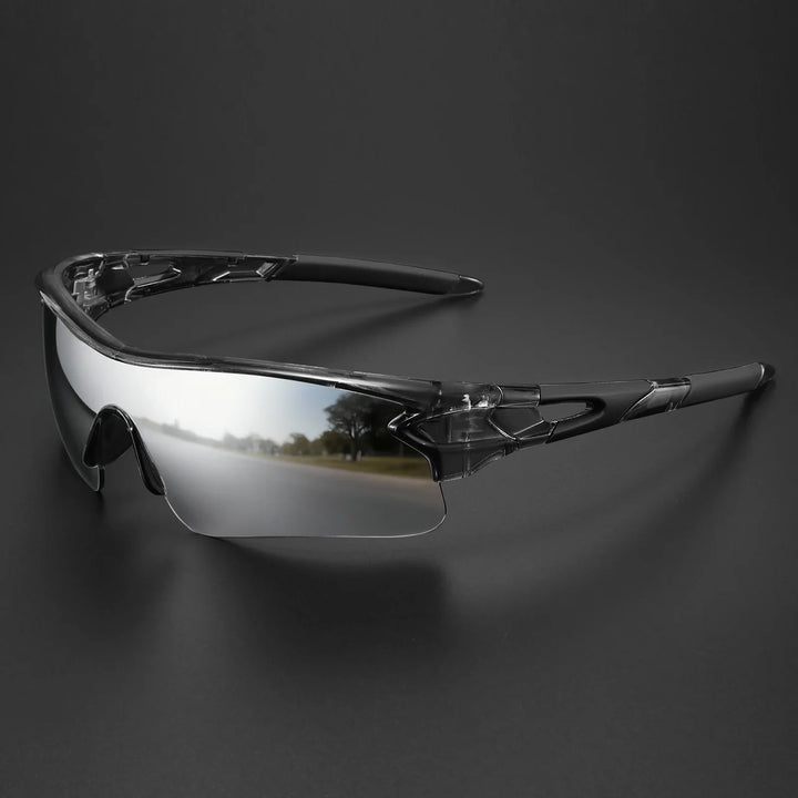 Men's outdoor performance shades with anti-glare & UV protection, perfect for active sports.