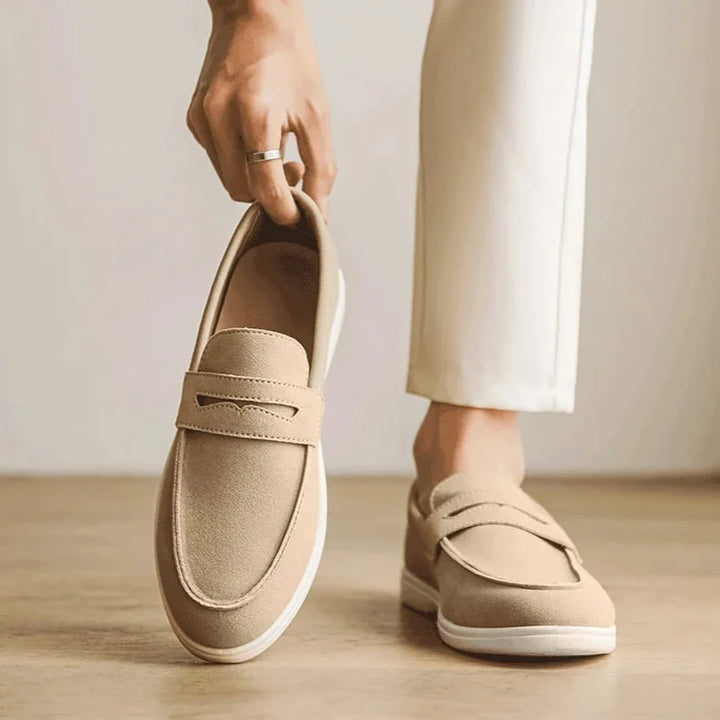Lightweight men's slip-on loafers, ensuring all-day comfort and ease.
