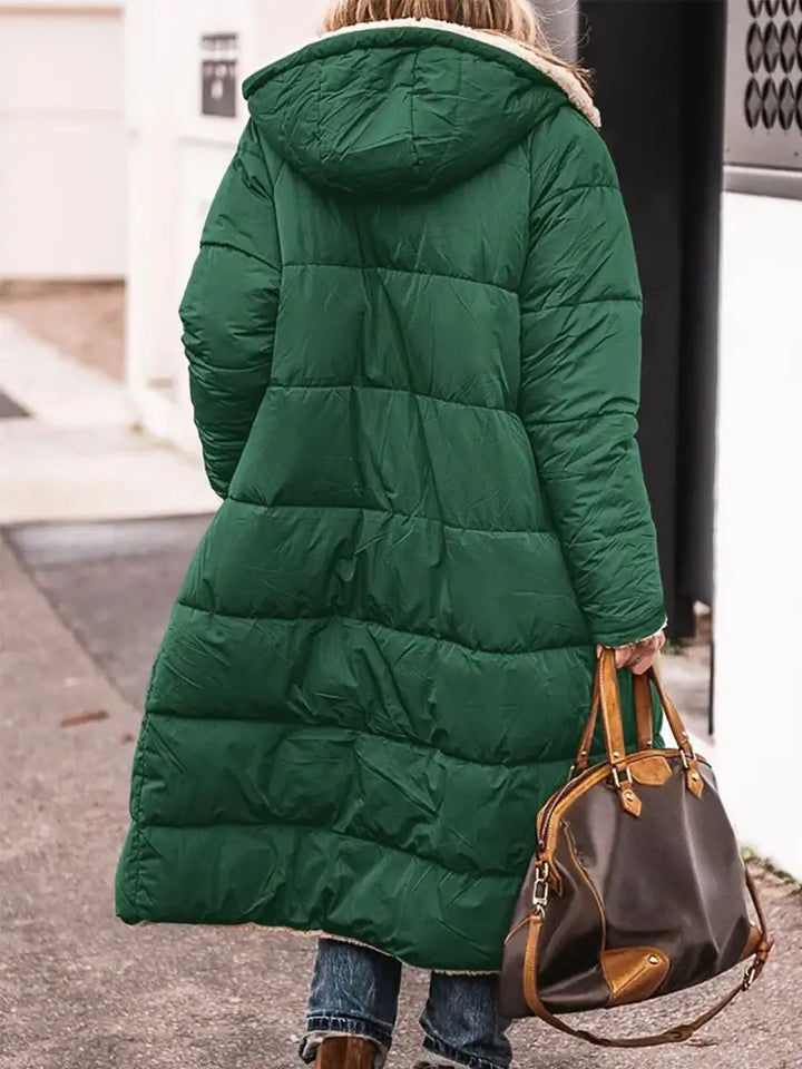 Warmer und Bequemer Damen-Wintermantel mit Teddyfutter