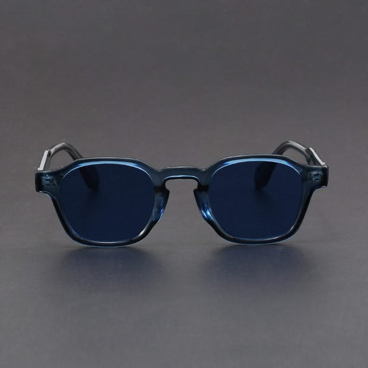 Outdoor ready unisex retro square sunglasses, anti-glare, excellent UV protection.