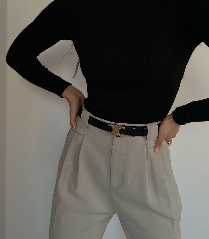 Eleganter Vegan-Ledergürtel für Damen