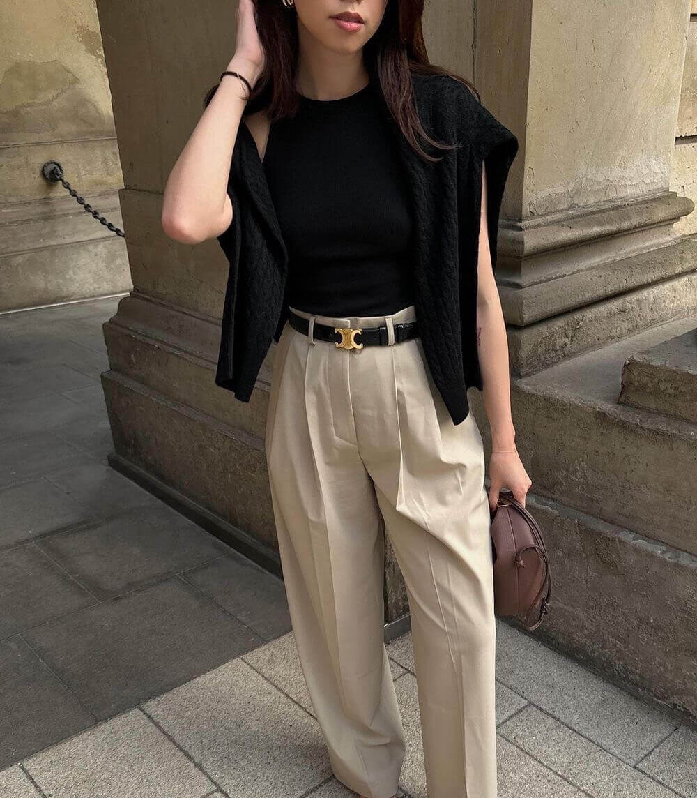 Eleganter Vegan-Ledergürtel für Damen