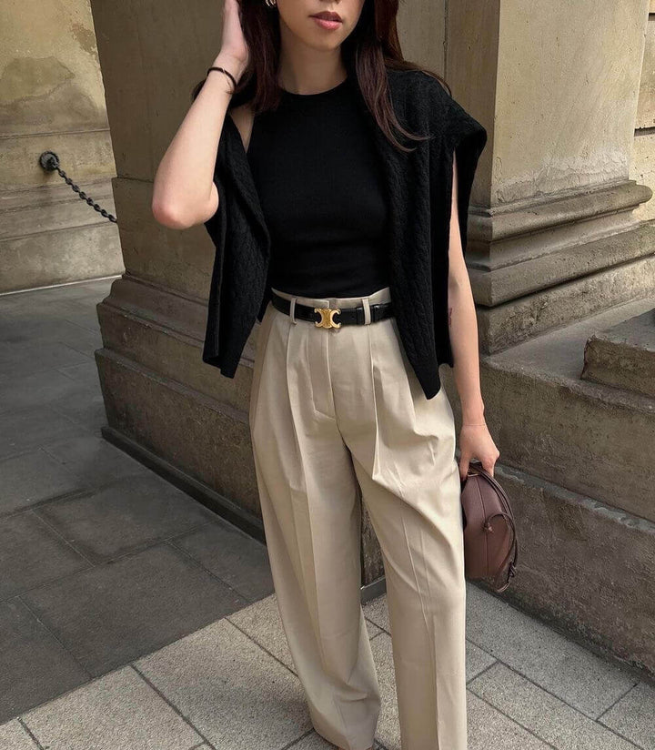 Eleganter Vegan-Ledergürtel für Damen