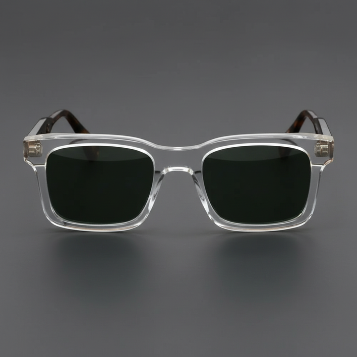 Fashionable bold square frame polarized sunglasses for men and women.
