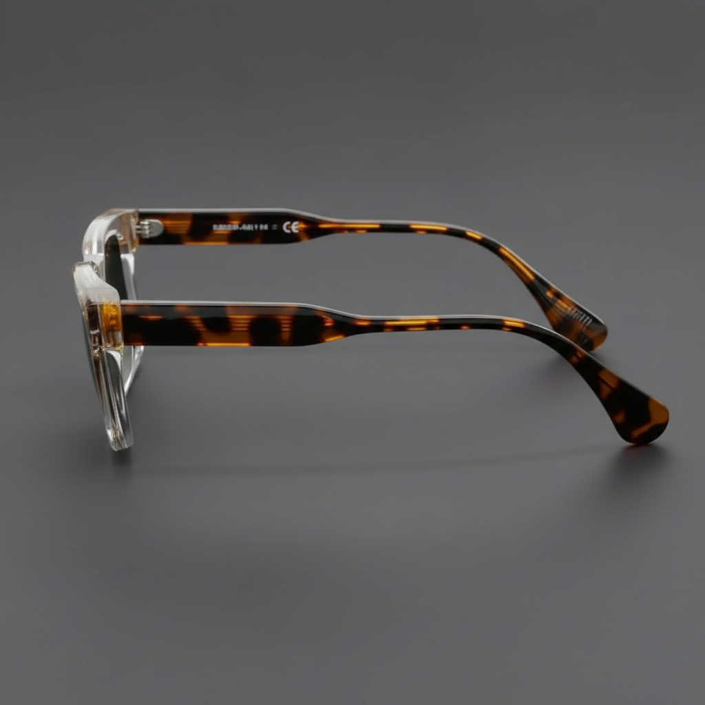 Polarized square sunglasses ideal for driving, travel, and outdoor activities.